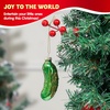 image:imageJoiedomi Christmas Avocado Glass Ornament Glass Blown Food Ornament Presents for Christmas Tree Decoration Xmas Food Decoration for Xmas Gift Party FavorPickle