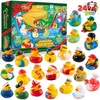 image:imageJOYIN 24 Days Christmas Advent Calendar 2026 Rubber Ducks for Boys Girls Kids and Toddlers Party Favor Xmas Gifts Halloween Rubber Ducky Bath Toys Kids Xmas Fun Toys Christmas Countdown