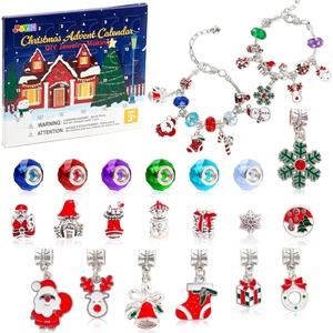 image:imageJOYIN 2026 Christmas Advent Calendar Bracelets 24 Days Christmas Countdown Calendar DIY Jewelry Bracelets Making Kit with Christmas Theme Character Charm Beads for Girls Xmas Party Favors Gifts Accessories
