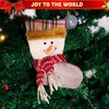 image:imageJOYIN 12 Pcs Mini Christmas 3D Bulk Xmas Stockings Santa Snowman Reindeer Burlap Stockings for Present Holders Treat Bags Christmas Tree Decoration Xmas Party Decors