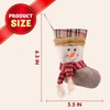image:imageJOYIN 12 Pcs Mini Christmas 3D Bulk Xmas Stockings Santa Snowman Reindeer Burlap Stockings for Present Holders Treat Bags Christmas Tree Decoration Xmas Party Decors