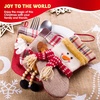 image:imageJOYIN 12 Pcs Mini Christmas 3D Bulk Xmas Stockings Santa Snowman Reindeer Burlap Stockings for Present Holders Treat Bags Christmas Tree Decoration Xmas Party Decors