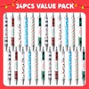 image:imageJOYIN 24 PCS Christmas Ballpoint Pens Bulk Xmas Rollerball Pen Novelty Pens for Kids Gifts Christmas Party Favors Stationery Supplies Kids Pens School Classroom Favors Stocking Stuffers