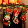 image:imageJOYIN 3 PCS 18 Christmas Stockings Set Large Stockings with 3D Santa Snowman amp Reindeer 3D Bulk Xmas Stockings for Holiday Indoor Family Holiday Christmas Party Decorations