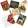 image:imageJOYIN 30 PCS Boxed Christmas Cards Assortment Elegant Icons With Envelopes Diverse Festive 6 Designs for Winter Holiday Xmas Season Merry Christmas Cards Present Giving Wintertime GiftsModern