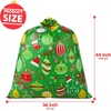 image:imageJOYIN 4 pcs Christmas Extra Large Gift Bags Jumbo Heavy Duty 4436 Xmas Presents Bag for large Gifts Wrapping Drawstring Santa Sacks with Tag for Christmas Season parties and holiday present Giving