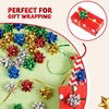 image:imageJOYIN Christmas 34 Pcs Bows and Ribbons Set 4 Rolls of Curling Ribbons with 30 Pcs Bows Gift Wrapping DIY for Holiday Crafts Decoration