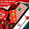 image:imageJOYIN Christmas 34 Pcs Bows and Ribbons Set 4 Rolls of Curling Ribbons with 30 Pcs Bows Gift Wrapping DIY for Holiday Crafts Decoration