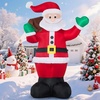image:imageJoiedomi 6 FT Christmas Inflatable Santa with Gift Bag Blow Up Xmas Inflatable Decorations with Build in LEDs for Christmas Decor Yard Outdoor Garden Lawn Winter Decorations