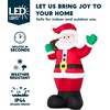 image:imageJoiedomi 6 FT Christmas Inflatable Santa with Gift Bag Blow Up Xmas Inflatable Decorations with Build in LEDs for Christmas Decor Yard Outdoor Garden Lawn Winter Decorations