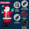 image:imageJoiedomi 6 FT Christmas Inflatable Santa with Gift Bag Blow Up Xmas Inflatable Decorations with Build in LEDs for Christmas Decor Yard Outdoor Garden Lawn Winter Decorations