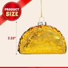 image:imageJoiedomi Christmas Taco Glass Ornament Xmas Glass Blown Food Ornament Presents for Christmas Tree Decoration Indoor