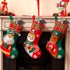 image:imageJOYIN 3 PCS 18 Christmas Stockings Set Large Stockings with 3D Santa Snowman amp Reindeer 3D Bulk Xmas Stockings for Holiday Indoor Family Holiday Christmas Party Decorations