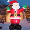 image:imageJoiedomi 6 FT Christmas Inflatable Santa with Gift Bag Blow Up Xmas Inflatable Decorations with Build in LEDs for Christmas Decor Yard Outdoor Garden Lawn Winter Decorations