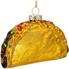 image:imageJoiedomi Christmas Taco Glass Ornament Xmas Glass Blown Food Ornament Presents for Christmas Tree Decoration Indoor