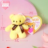 image:imageJOYIN 28 Pack Valentines Day Gift Cards with Bear Plush Toys Cute Mini Plush Toys Keychains for Boys Girls Party Favor Classroom Exchange Cards and School Exchange Prize