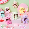 image:imageJOYIN 28 Pack Valentines Day Gift Cards with Bear Plush Toys Cute Mini Plush Toys Keychains for Boys Girls Party Favor Classroom Exchange Cards and School Exchange Prize