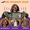 image:imageJOYIN 67 Halloween Decorations Outdoor Life Size Bride Decor White Ghost Haunted House Props with Creepy Sound for Garden Yard LawnBlack Grim Reaper