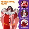 image:imageJOYIN 67 Halloween Decorations Outdoor Life Size Bride Decor White Ghost Haunted House Props with Creepy Sound for Garden Yard LawnRed Clown