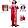 image:imageJOYIN 67 Halloween Decorations Outdoor Life Size Bride Decor White Ghost Haunted House Props with Creepy Sound for Garden Yard LawnRed Clown