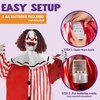image:imageJOYIN 67 Halloween Decorations Outdoor Life Size Bride Decor White Ghost Haunted House Props with Creepy Sound for Garden Yard LawnRed Clown