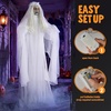 image:imageJOYIN 67 Halloween Decorations Outdoor Life Size Bride Decor White Ghost Haunted House Props with Creepy Sound for Garden Yard LawnWhite Bride
