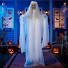 image:imageJOYIN 67 Halloween Decorations Outdoor Life Size Bride Decor White Ghost Haunted House Props with Creepy Sound for Garden Yard LawnWhite Bride