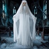 image:imageJOYIN 67 Halloween Decorations Outdoor Life Size Bride Decor White Ghost Haunted House Props with Creepy Sound for Garden Yard LawnWhite Bride