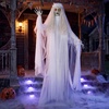 image:imageJOYIN 67 Halloween Decorations Outdoor Life Size Bride Decor White Ghost Haunted House Props with Creepy Sound for Garden Yard LawnWhite Bride