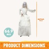 image:imageJOYIN 67 Halloween Decorations Outdoor Life Size Bride Decor White Ghost Haunted House Props with Creepy Sound for Garden Yard LawnWhite and Green Bride