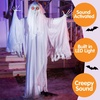 image:imageJOYIN 67 Halloween Decorations Outdoor Life Size Bride Decor White Ghost Haunted House Props with Creepy Sound for Garden Yard Lawnwhite