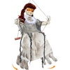 image:imageJOYIN Scary Halloween Decorations Outdoor Hanging Swinging Girl with Sound Activated Light Up Eyes and Creepy Expression Hanging Activated Halloween Decor for Indoor OutdoorReddishbrown Hair Swing Girl