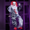 image:imageJOYIN Scary Halloween Decorations Outdoor Hanging Swinging Girl with Sound Activated Light Up Eyes and Creepy Expression Hanging Activated Halloween Decor for Indoor Outdoorred hair swing clown