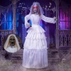 White and Green Bride