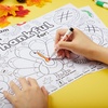 image:imageJOYIN 12 Pcs Thanksgiving Turkey Coloring Placemats Paper Table Mats24pcs Thankful Turkey Set