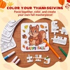 image:imageJOYIN 24 Pcs Thanksgiving DIY Craft Kit Turkey Harvest Puzzles