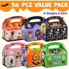 image:imageJOYIN 36 PCS Halloween Treat Boxes Candy Boxes Trick or Treat Cardboard Cookies Goodie Bags for Kids Halloween Party Favor Supplies Classroom Exchange Goody Bags Holiday Pastries Cupcakes