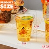 image:imageJOYIN 50 Pcs Thanksgiving Cups Disposable 12 OZ Thanksgiving Plastic Cups with Pumpkin Maple Leaves Plastic Dinnerware for Juice Coffee HotCold Drinks Fall Party Favor Supplies