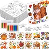 image:imageJOYIN 24 Pcs Thanksgiving DIY Craft Kit Turkey Harvest Puzzles