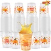 image:imageJOYIN 50 Pcs Thanksgiving Cups Disposable 12 OZ Thanksgiving Plastic Cups with Pumpkin Maple Leaves Plastic Dinnerware for Juice Coffee HotCold Drinks Fall Party Favor Supplies