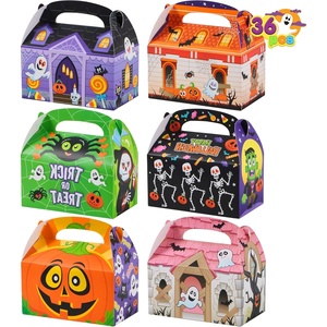 image:imageJOYIN 36 PCS Halloween Treat Boxes Candy Boxes Trick or Treat Cardboard Cookies Goodie Bags for Kids Halloween Party Favor Supplies Classroom Exchange Goody Bags Holiday Pastries Cupcakes