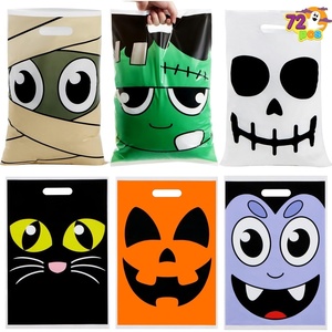 image:imageJOYIN 72 Pcs Halloween Goodie Bag for TrickorTreating Plastic Snacks Bags for Kids Party Favors Halloween Trick or Treat Candy Bags for Event Party Favor Supplies