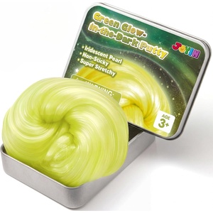 image:imageJOYIN Green Glow intheDark Putty 423oz 120g Therapy Putty Slime for Kids Anxiety amp Stress Relief Toys Great Sensory Experience Never Dry Out Birthday Gifts Party FavorsHalloweenChristmasLunar Glow