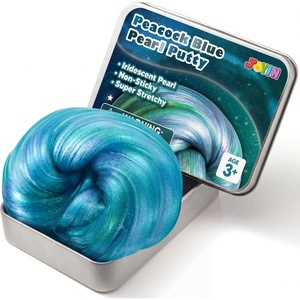 image:imageJOYIN Green Glow intheDark Putty 423oz 120g Therapy Putty Slime for Kids Anxiety amp Stress Relief Toys Great Sensory Experience Never Dry Out Birthday Gifts Party FavorsHalloweenChristmasPeacock Aurora