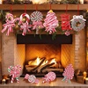 image:imageJOIEDOMI 12 Pcs Christmas Candy Cane Ornament with Wreaths Lollipop Christmas Trees and Candy Canes Designs Ornaments for Xmas Tree Decoration Polymer Clay Ornaments for Party Favor
