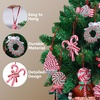 image:imageJOIEDOMI 12 Pcs Christmas Candy Cane Ornament with Wreaths Lollipop Christmas Trees and Candy Canes Designs Ornaments for Xmas Tree Decoration Polymer Clay Ornaments for Party Favor