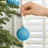 image:imageJOIEDOMI 24 Pcs Lime Green Christmas Balls Ornaments Set 236 Christmas Tree Ornaments Shatterproof Xmas Balls Hanging Decorations for Tree Wreath Garland Holiday Wedding Indoor Party DecorBaby Blue