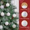 image:imageJOIEDOMI 24 Pcs Lime Green Christmas Balls Ornaments Set 236 Christmas Tree Ornaments Shatterproof Xmas Balls Hanging Decorations for Tree Wreath Garland Holiday Wedding Indoor Party DecorWhite