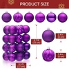 image:imageJOIEDOMI 24 Pcs Lime Green Christmas Balls Ornaments Set 236 Christmas Tree Ornaments Shatterproof Xmas Balls Hanging Decorations for Tree Wreath Garland Holiday Wedding Indoor Party DecorPurple