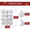 image:imageJOIEDOMI 24 Pcs Lime Green Christmas Balls Ornaments Set 236 Christmas Tree Ornaments Shatterproof Xmas Balls Hanging Decorations for Tree Wreath Garland Holiday Wedding Indoor Party DecorWhite